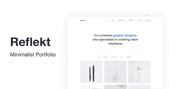 Reflekt – Minimalist Portfolio Theme
