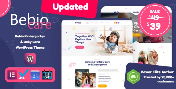 Bebio – Kindergarten & Baby Care WordPress Theme